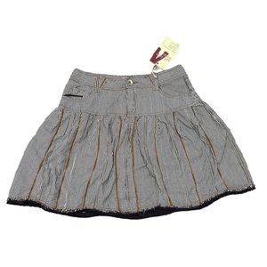Mur Mur Brand Western Pin Striped Skirt